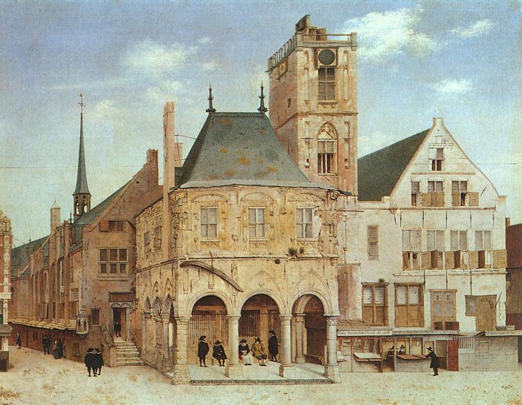 Pieter Jansz Saenredam The Old Town Hall in Amsterdam Germany oil painting art